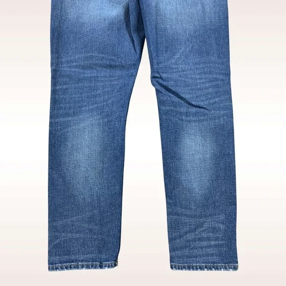 The Stronghold Selvedge Jeans Mens 36x31 Blue Relaxed Tapered Button Fly Stretch - Picture 12 of 16